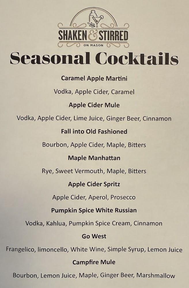 Shaken & Stirred on Mason Menu image 2